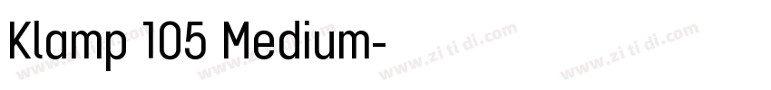 Klamp 105 Medium字体转换